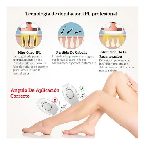 Depiladora de luz pulsada láser